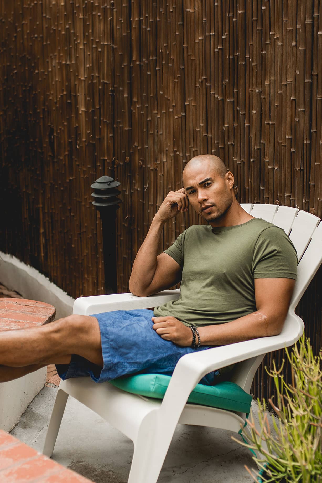 man sitting in chair